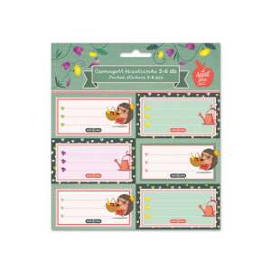 Ars Una sünis mintás füzetcímkék, 3 csomag 6 címkével, ideális iskolai kellékekhez - Füzetcímke