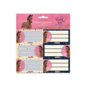 Etichete pentru caiete Ars Una Wild and Free cu design de cal, 3 foi cu 6 etichete fiecare, 18 în total - Ars Una