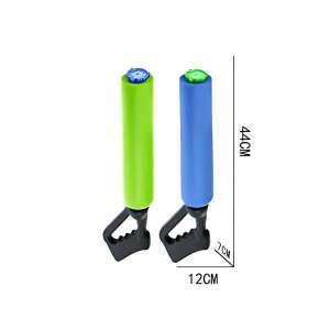 WaterWow Schaum-Wasserpistole, 44 cm lang, grün und blau, für Kinder, Sommerspaß, Poolparty, Strandspielzeug - Strandspielzeug