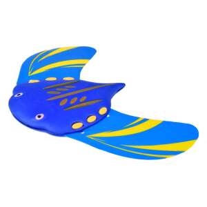 Blue and yellow water powered swimming toy shaped like a stingray, 30 x 17 cm - Babies & Toddler
