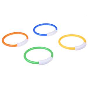 4 darab színes műanyag búvárgyűrű készlet gyerekeknek, 14 cm átmérő - Búvárkodás