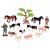 Mega Farm Toy Figures - Farmers, Animals, and Tree