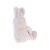 Side view of Plush Bunny - Colorful - 35 cm, white stuffed animal