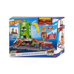 Hot Wheels City Super Recharge Tankstelle Spielset mit Auto Verpackung - Mattel