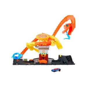 Hot Wheels City Kobra-Angriff Pizza-Slam-Streckenset mit Auto, Mattel - Mattel