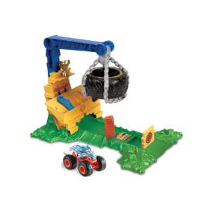 Hot Wheels Monster Trucks Arena Smashers Rhinomite Chargin' Challenge Streckenset mit Monstertruck - Mattel