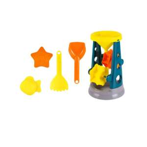 Homokozó szett malommal, lapáttal, gereblyével, csillag és hal formákkal - Szabadtéri játék és felszerelés
