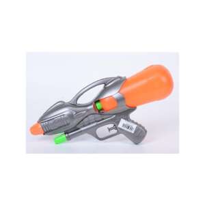 Silberne Wasserpistole mit orangefarbenem Tank, Sommerspaß, Wasserspielzeug, Kinderspielzeug, Outdoor-Spiele - Strandartikel