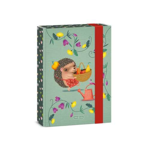 Ars Una A5 Notizbuchbox mit Igel-Design, perfekt zum Aufbewahren von Notizbüchern, Zeichnungen und Dokumenten