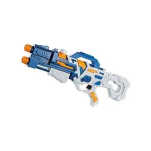 WaterWow 60cm Doppelrohr-Wasserpistole, blaue und weiße Wasserpistole für Kinder - Strandspielzeug