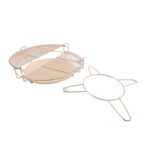 Barbecook Kamal 60/XL kamado grill oven system, two-tiered cooking system with pizza stone and grill grate - Barbecook