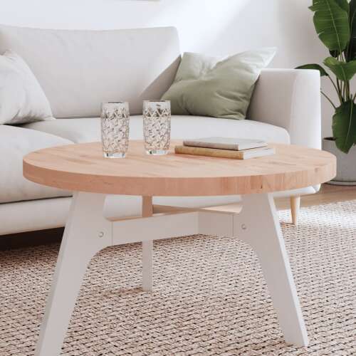 Bükkfa Asztallap - Kerek - 80 cm