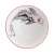 ORNAMENTS 240ml japán porcelán tálka fekete-fehér hal mintával, felülnézet