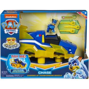 Paw Patrol Chase Charged Up Transforming Vehicle with Lights and Sounds - Spin Master