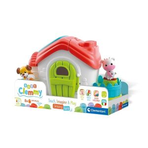 Clemmy Baby Căsuță cu Blocuri Moi și Figurine Animale - Clementoni Jocuri si jucării educative