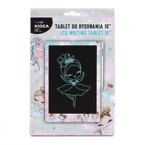 KIDEA LCD Writing Tablet 10 inch with Ballerina Design, electronic drawing board for kids