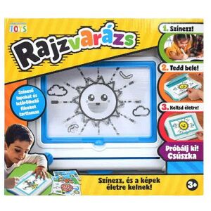Tabla de desen animație Rajzvarázs pentru copii, colorează și animă desene - IMC Toys