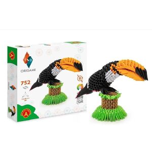 Alexander Toys Origami 3D Toucan Craft Kit for Kids - ALEXANDER