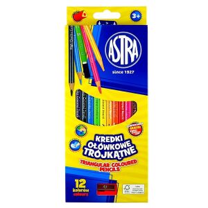 Astra Színes Ceruza Háromszög Alakú 12 db-os készlet - Astra