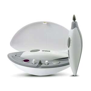 Orava LYRA 5-in-1-Elektro-Maniküre- und Pediküre-Set mit Aufbewahrungskoffer, weiß und grau - Maniküre-Set