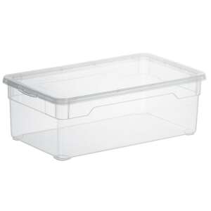 ROTHO Clearbox 5 literes műanyag tároló doboz fedéllel - átlátszó - Rotho