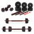 ModernHOME adjustable 20kg dumbbell set, 2x10kg, black and red, for home fitness and strength training
