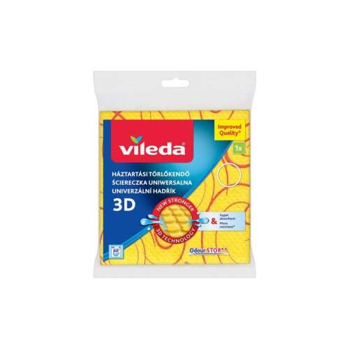 Vileda 3D Ultra Fresh Háztartási Törlőkendő, 1 db/csomag