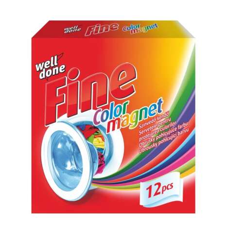 Well Done Fine Color Magnet 12 db színfogó kendő mosógéphez