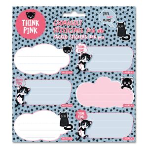 Ars Una THINK-PINK Füzetcímke - 18 db 127509250 - Füzetcímke