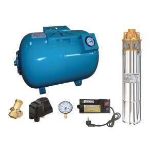 Raider WP41/50 búvárszivattyú és 50L tartály készlet - Öntözés