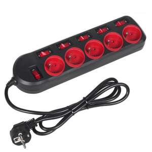 Maclean MCE204 5-outlet surge protector with 1.5m cable - Maclean