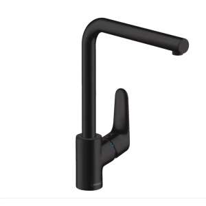 Focus Egykaros konyhai csaptelep, matt fekete, modern design - Nonbrand Csaptelep