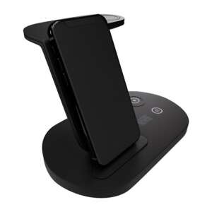 Newell induOne NL3752 3 az 1-ben vezeték nélküli töltőállomás, fekete, okostelefon töltése - Newell