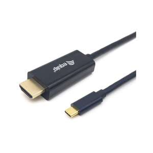 Cablu Equip Adaptor USB-C la HDMI 4K30Hz 2.00m, negru - Equip