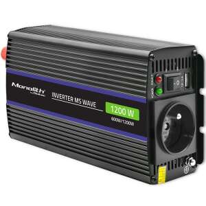 Qoltec Monolith 1200W autós inverter, 12V-ról 230V-ra átalakító - Qoltec