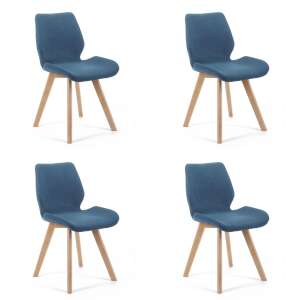 0159 Étkezőszék szett 4 db - tengerészkék