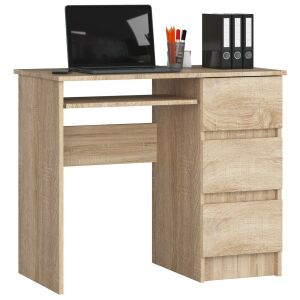 Jobbkezes computer desk with keyboard tray and drawers - Akord