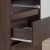 Drawer detail of Jobbkezes wenge computer desk with three drawers