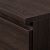 Close-up of wenge finish on Balkezes computer desk