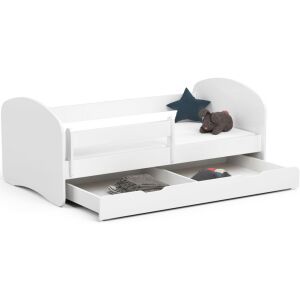 SMILE fehér gyermekágy matraccal és tároló fiókkal - Akord