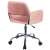 Akord FD-22 Pink Velvet Swivel Chair Back View