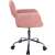 Akord FD-22 Pink Velvet Swivel Chair Side View