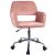 Akord FD-22 Pink Velvet Swivel Chair Front View