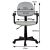 Akord FD-3 Sivá otočná stolička s rozmermi