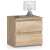 AKORD 2-drawer bedside table in Sonoma oak