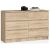 Akord 6-drawer dresser, Sonoma oak finish
