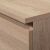 Close-up of Akord dresser drawer, Sonoma oak finish