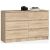 Akord 6-drawer dresser, Sonoma oak finish