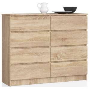 Akord Komód CLP 120 cm 8 Fiókos Sonoma Tölgy