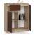 Komód P99_80 - sonoma/wenge chest of drawers with open doors showing shelves and drawer